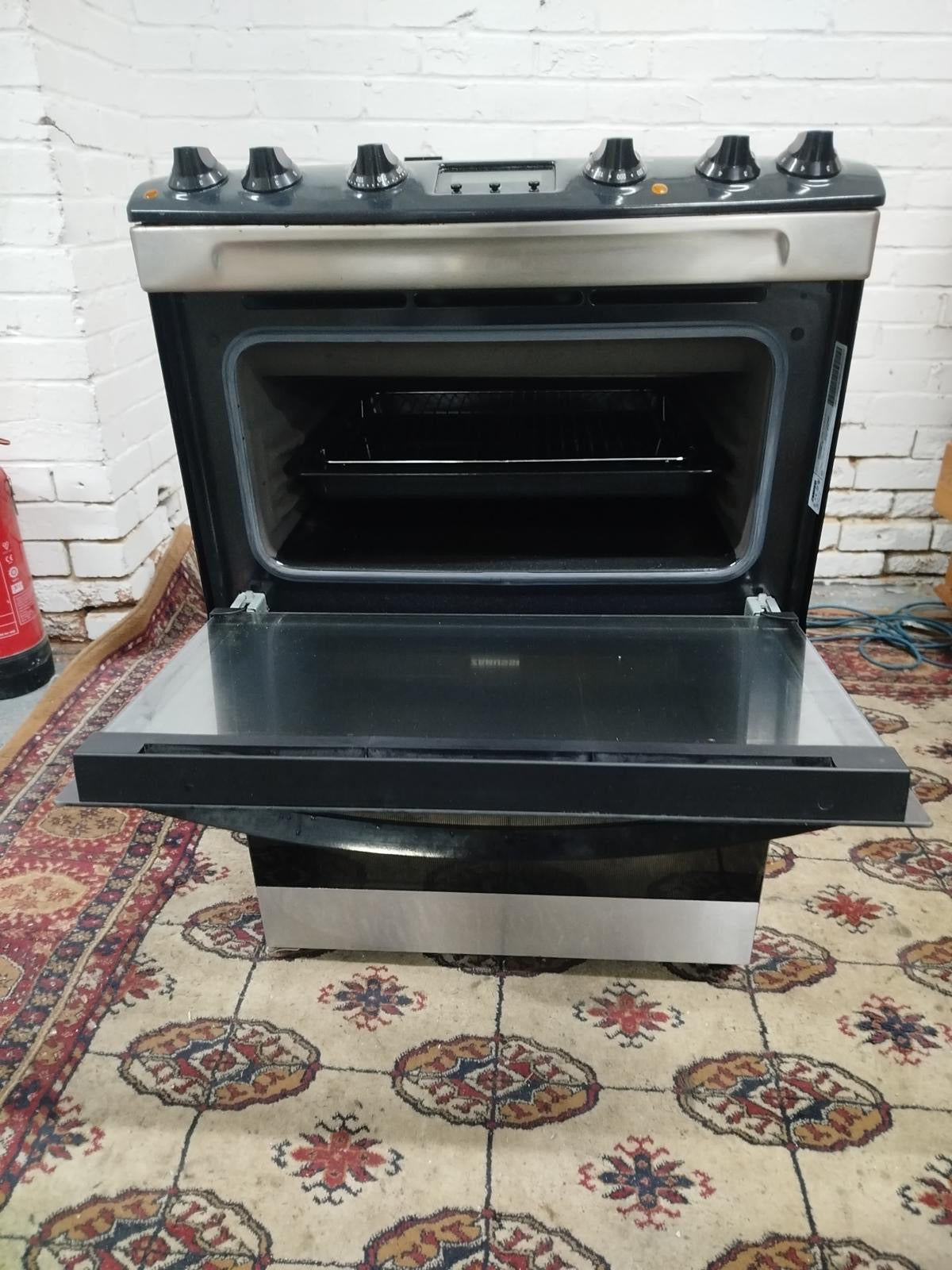 Zanussi 60CM Black Electric Cooker With Dual Oven/Grill For Sale