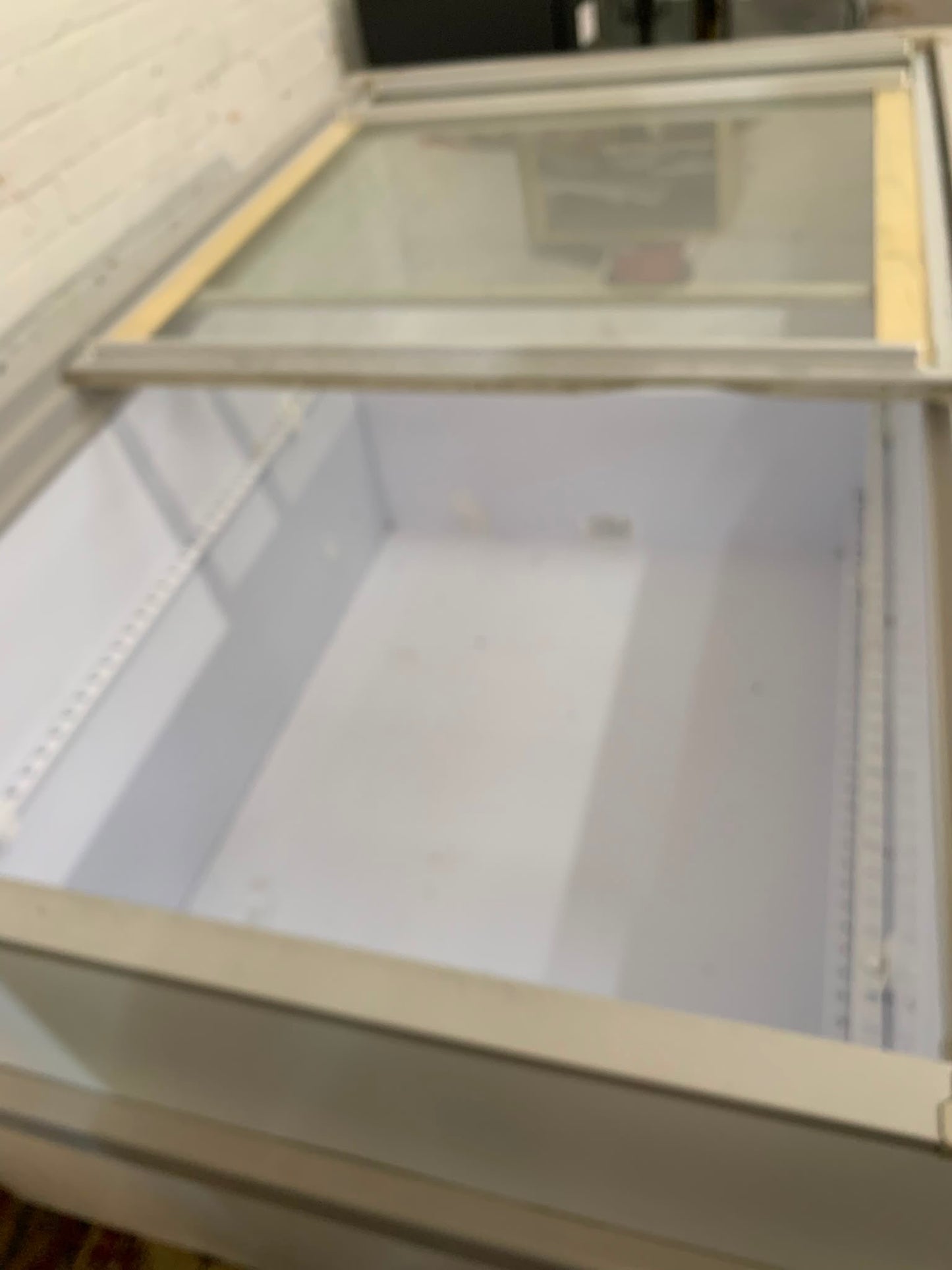 Long Commercial Glass Chest Freezer For Sale