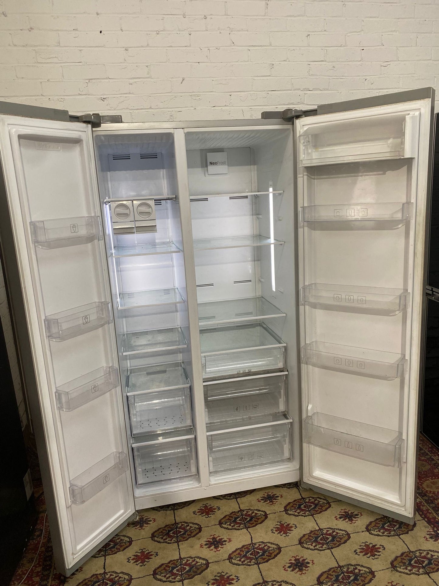 Beko Grey NonPlumb American Fridge Freezer For Sale