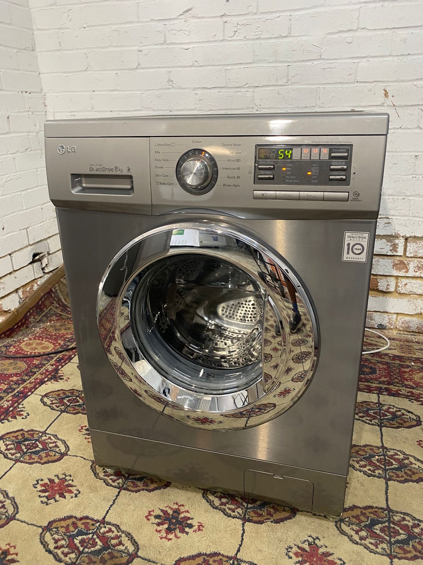 LG 8KG Stainless Steel Direct Drive Washing Machine For Sale