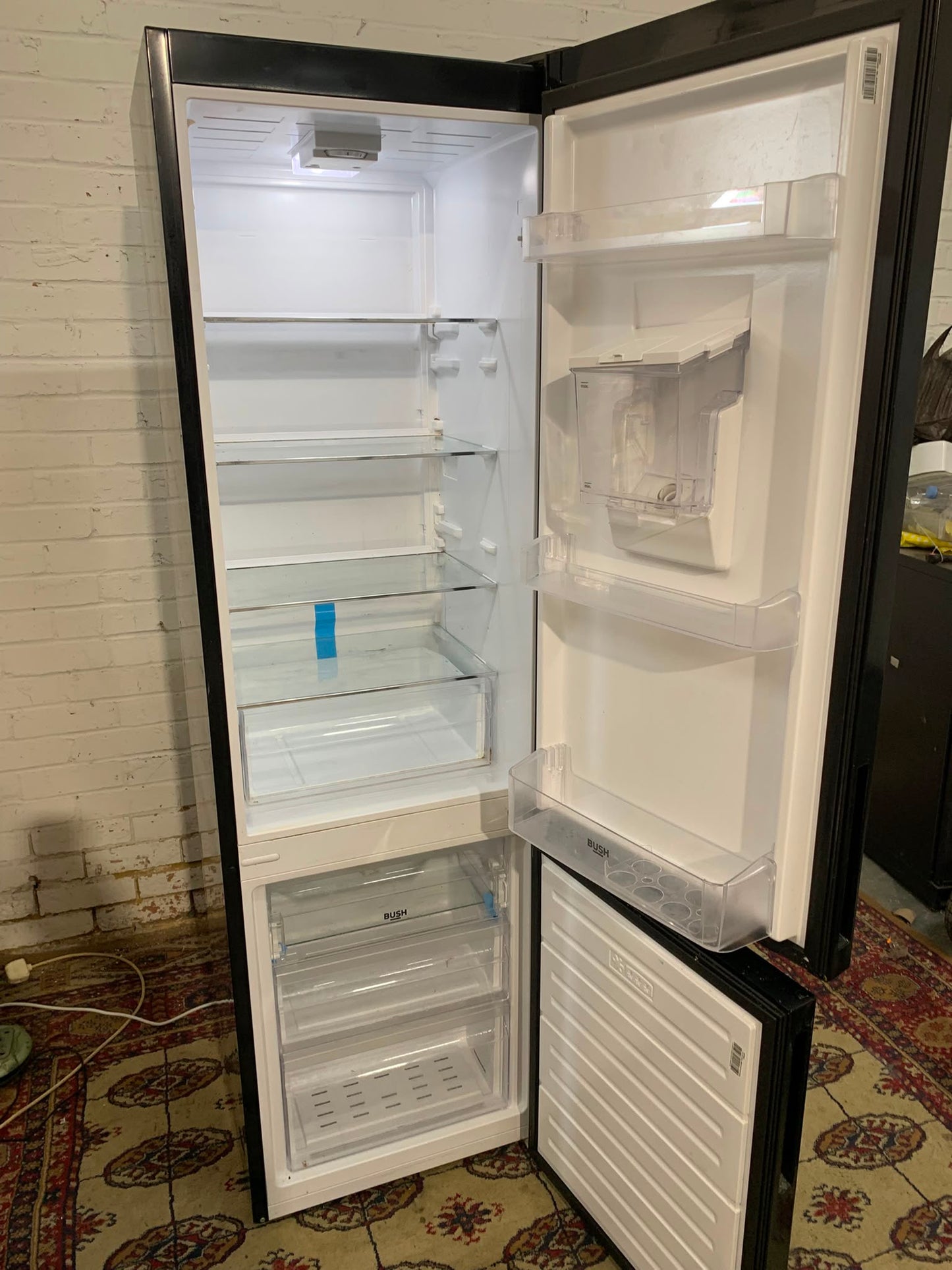 Tall 180CM Bush Black  Fridge Freezer With Water Dispenser For Sale