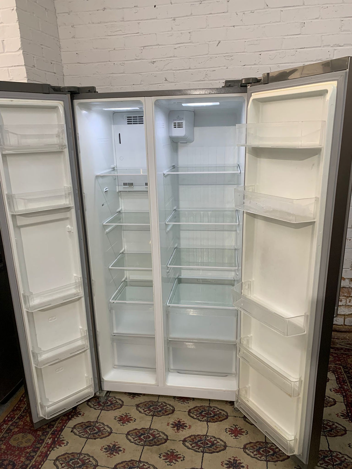 Bush Grey American Double Door Fridge Freezer