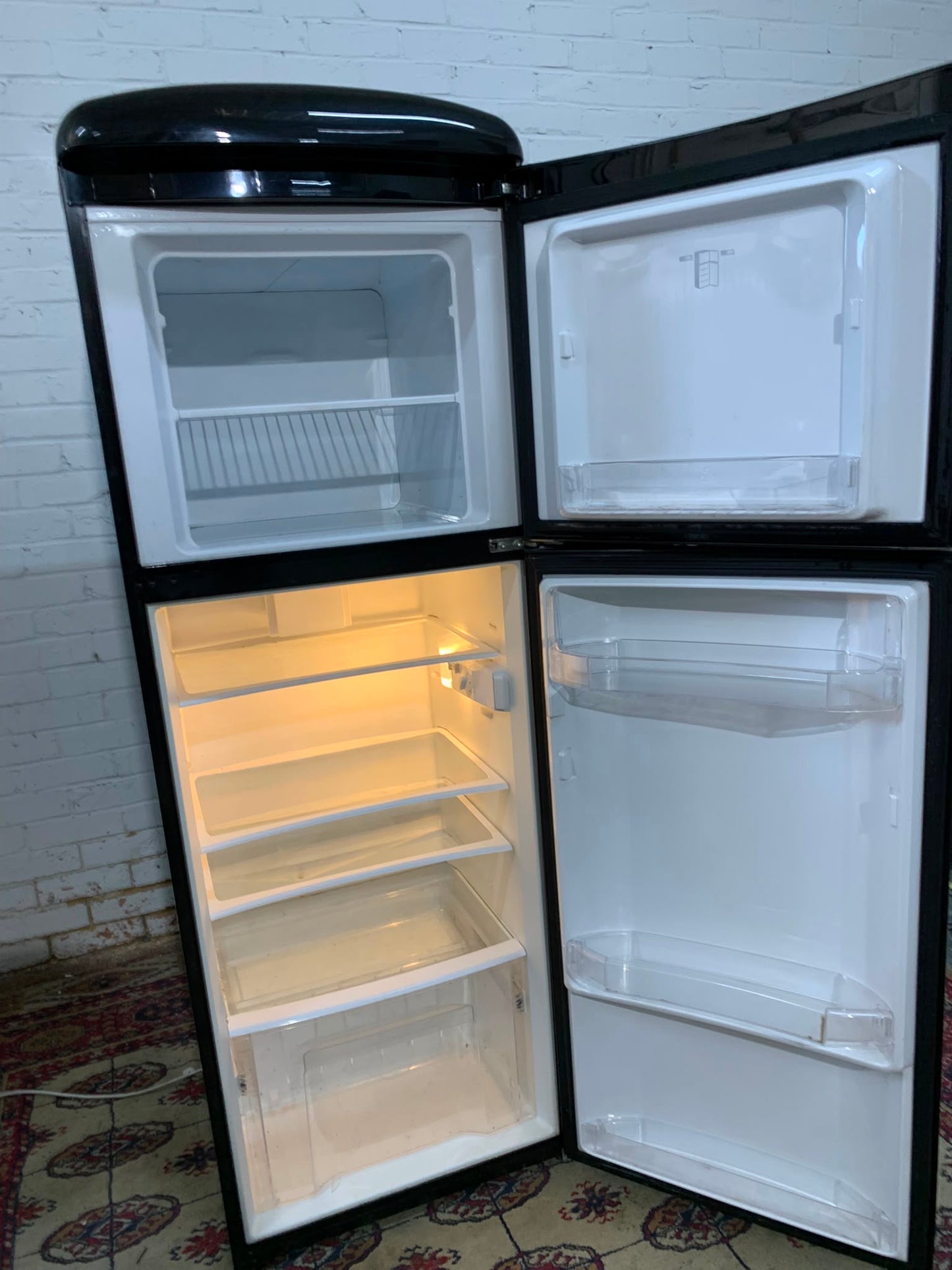 Gorenje Black RETRO Style Fridge Freezer For Sale