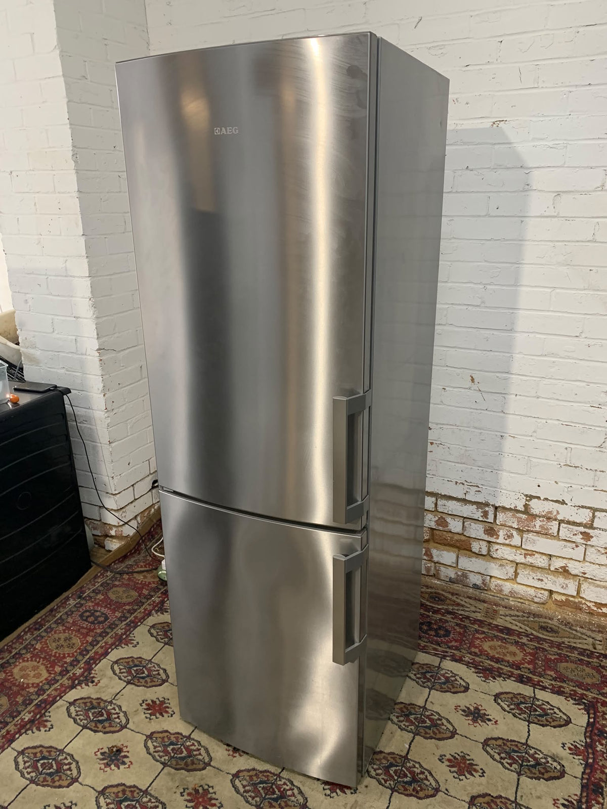TopBrand AEG Stainless Steel Fridge Freezer
