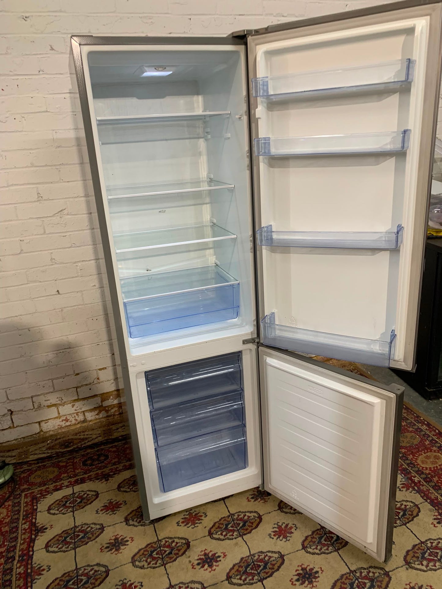 FridgeMaster Grey Fridge Freezer For Sale