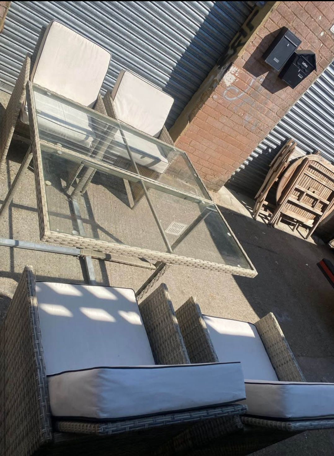 Rattan 4Seater Cubes Garden Set With Washable Cushions For Sale