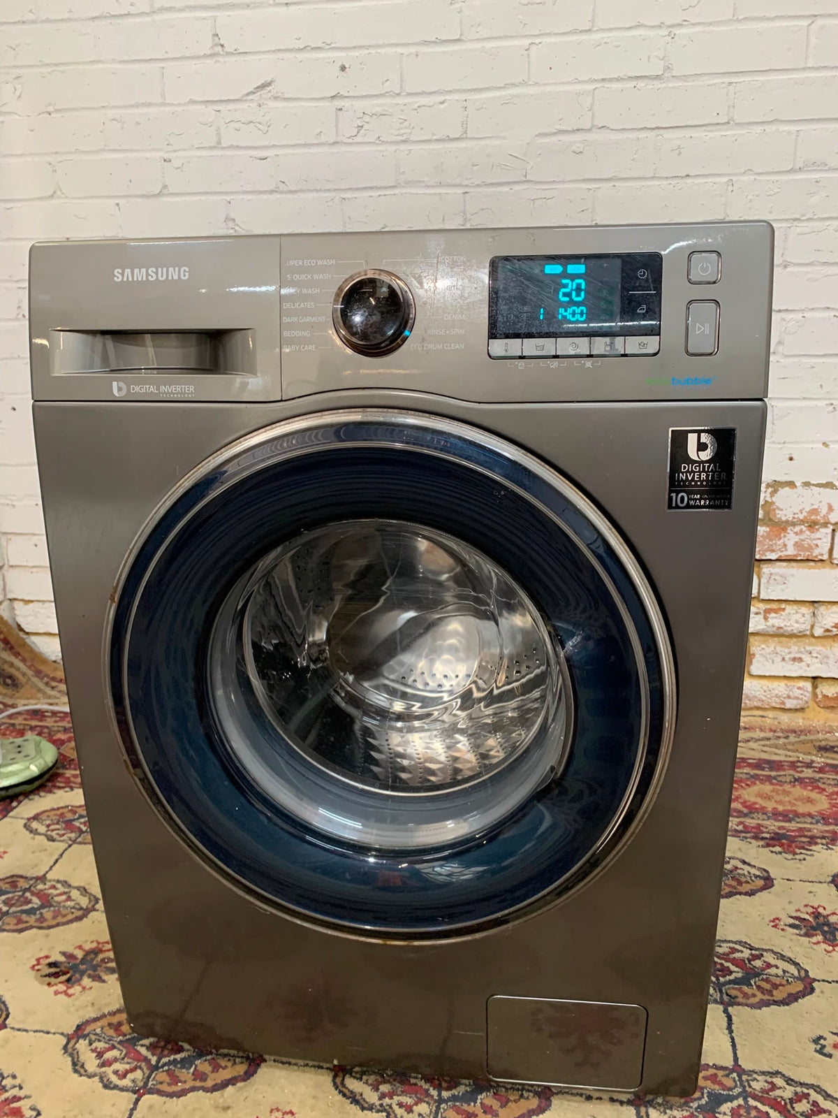 Samsung EcoBubble 9KG Stainless Steel Washing Machine For Sale