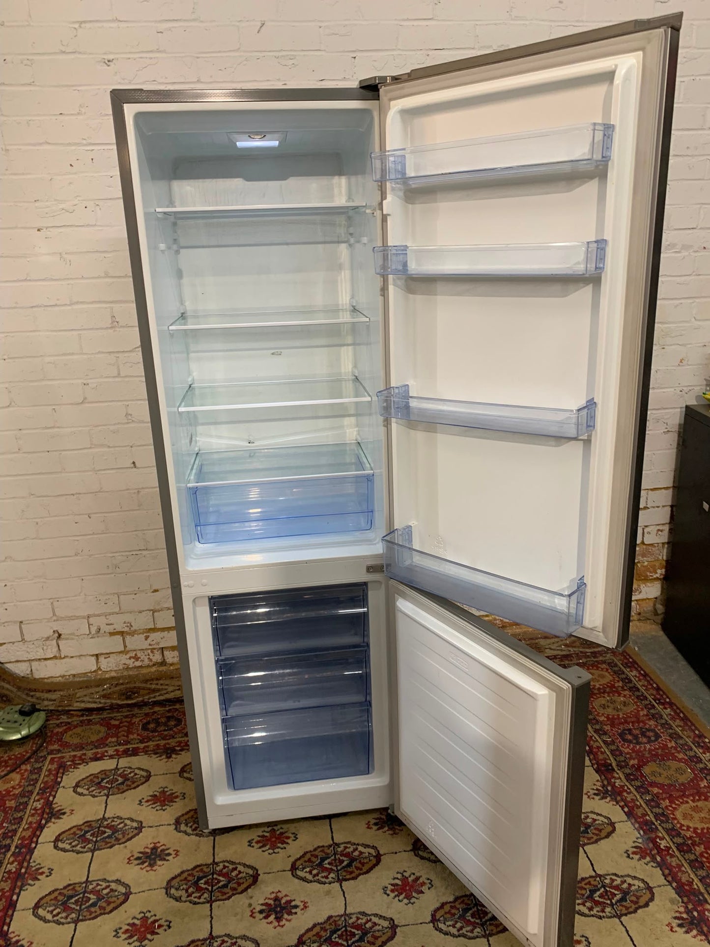 FridgeMaster Grey Fridge Freezer For Sale