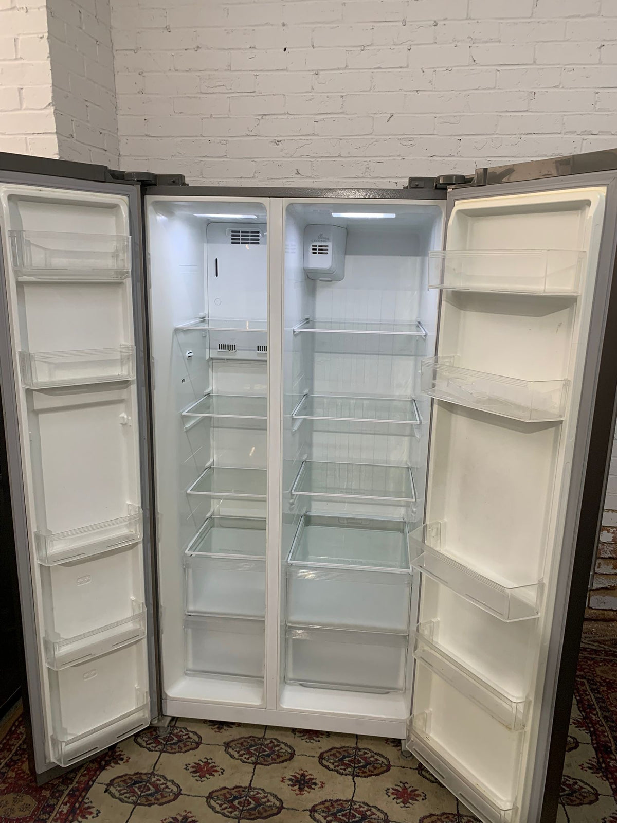Bush Grey American Double Door Fridge Freezer