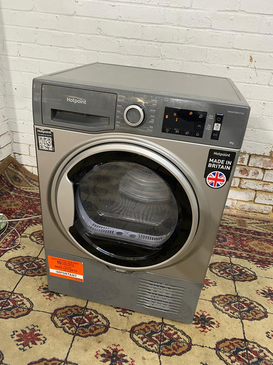 HotPoint Grey Silver Condenser Dryer For Sale