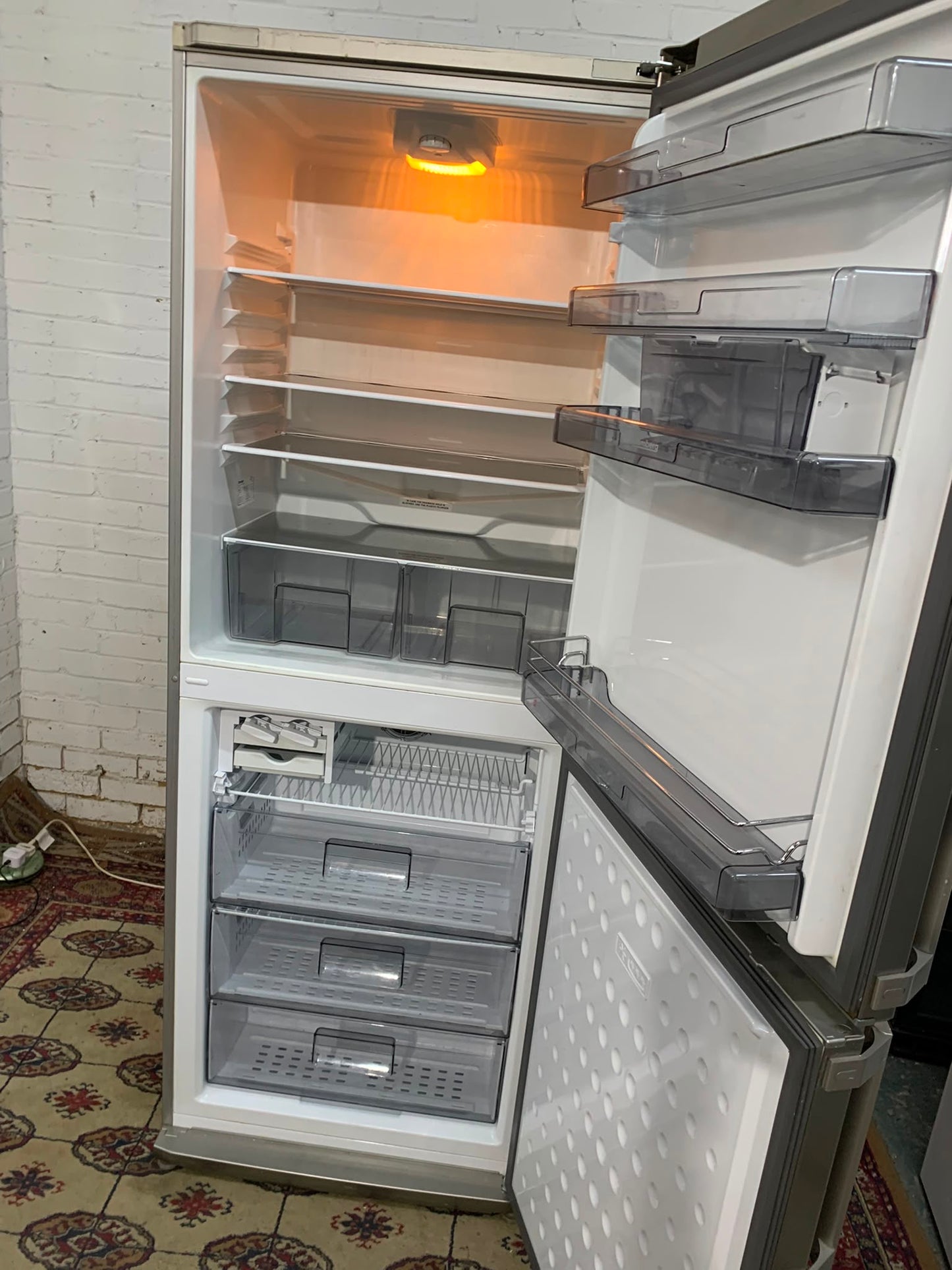 BlomBerg Stainless Steel Fridge Freezer For Sale