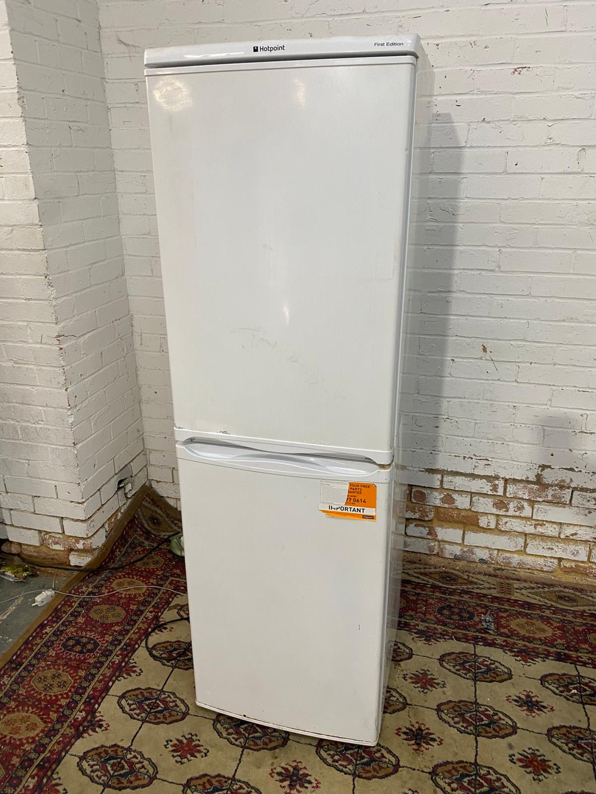 Tall HotPoint White Fridge Freezer For Sale