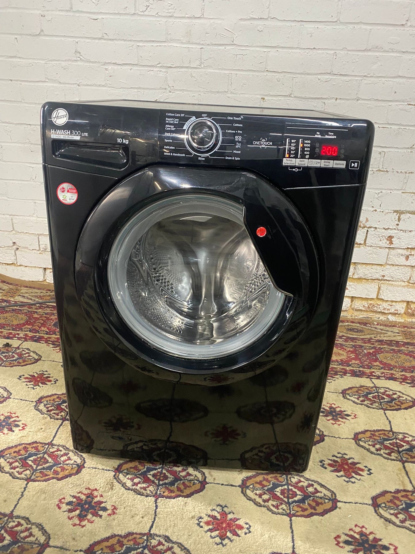 10KG Hoover Black Washing Machine  For Sale