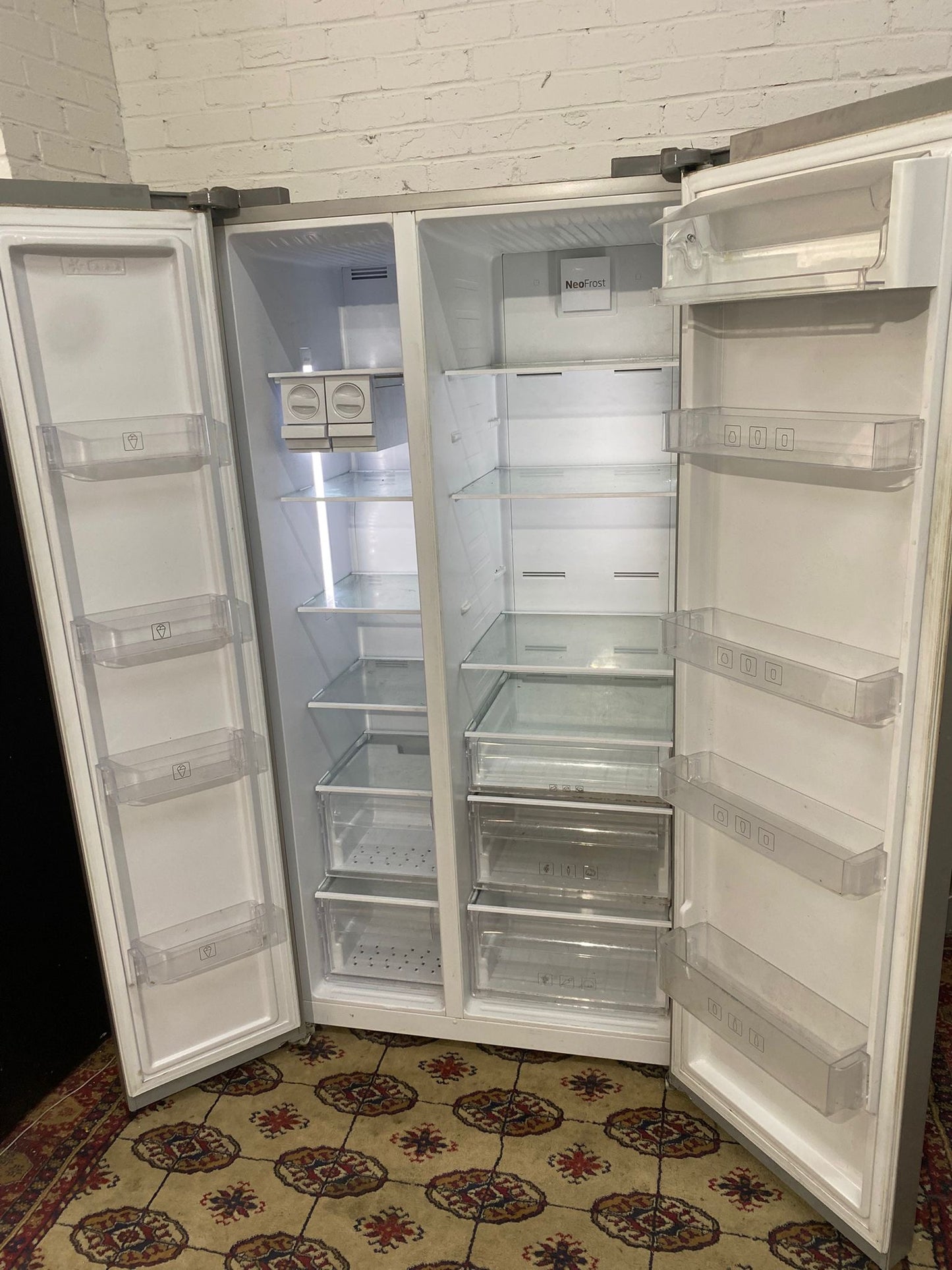 Beko Grey NonPlumb American Fridge Freezer For Sale