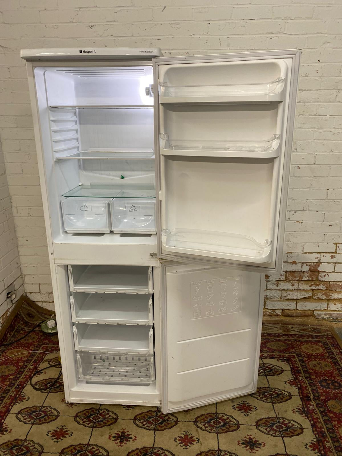 Tall HotPoint White Fridge Freezer For Sale
