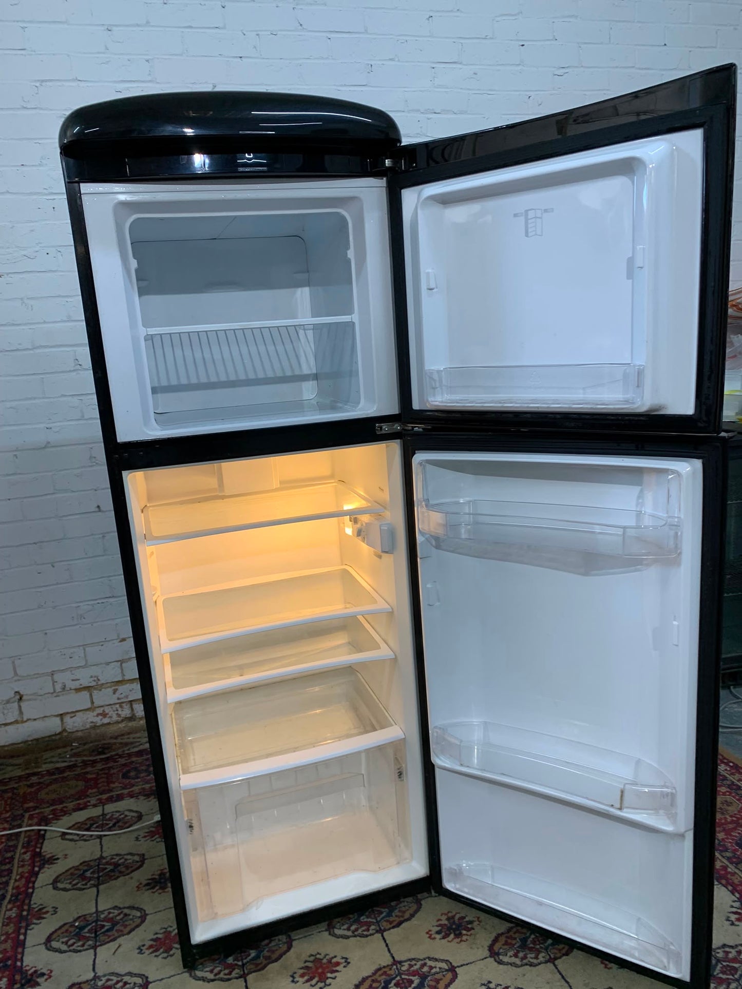 Gorenje Black RETRO Style Fridge Freezer For Sale