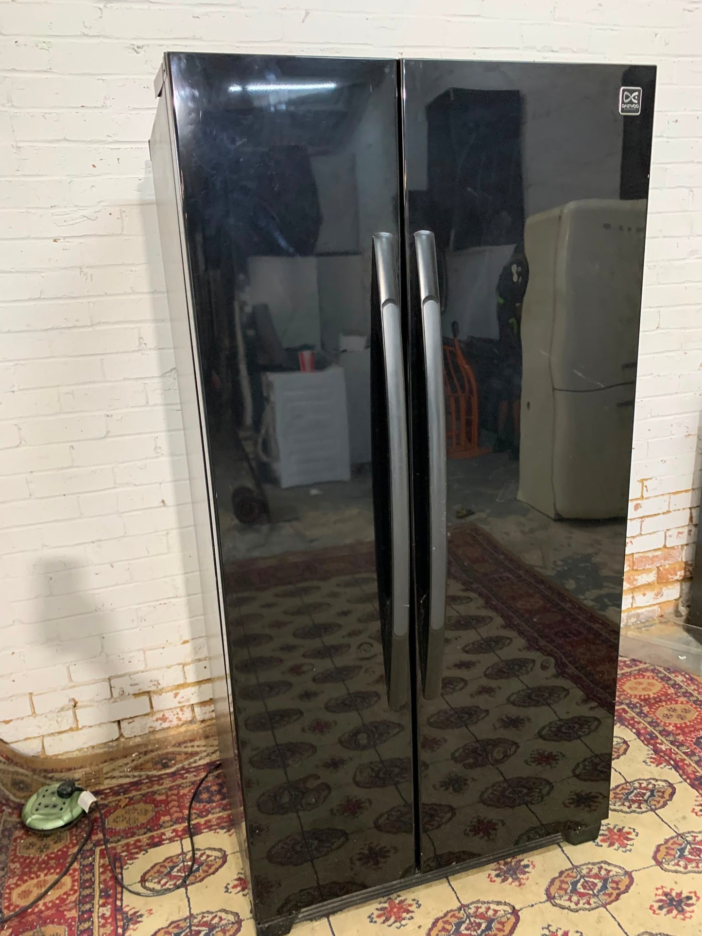 ✅🚚Daewoo Black Non Plumb American Fridge Freezer For Sale