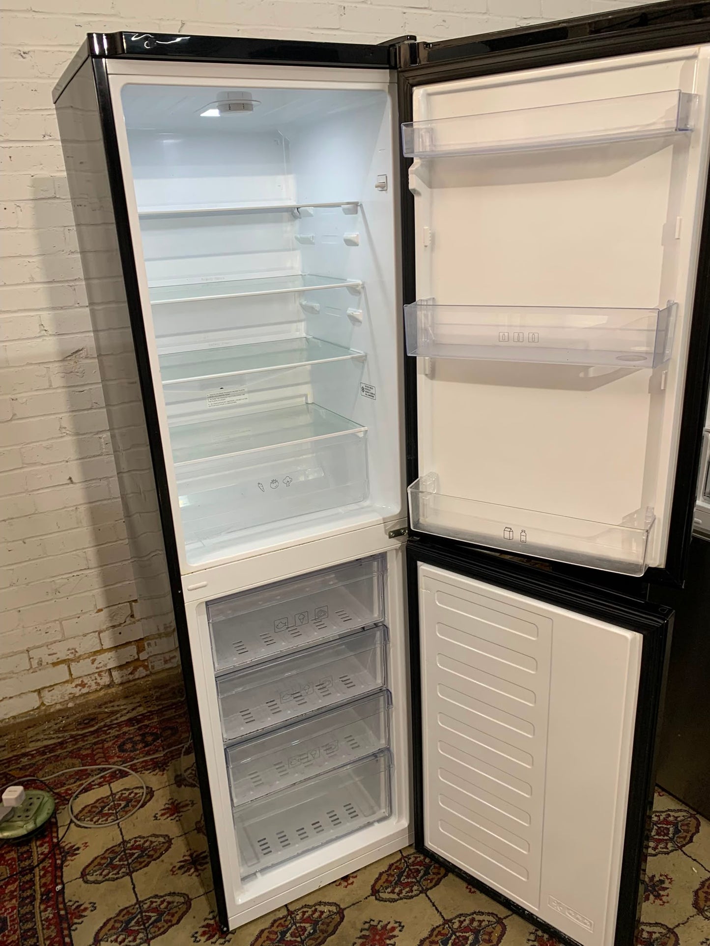 Beko Black Fridge Freezer For Sale