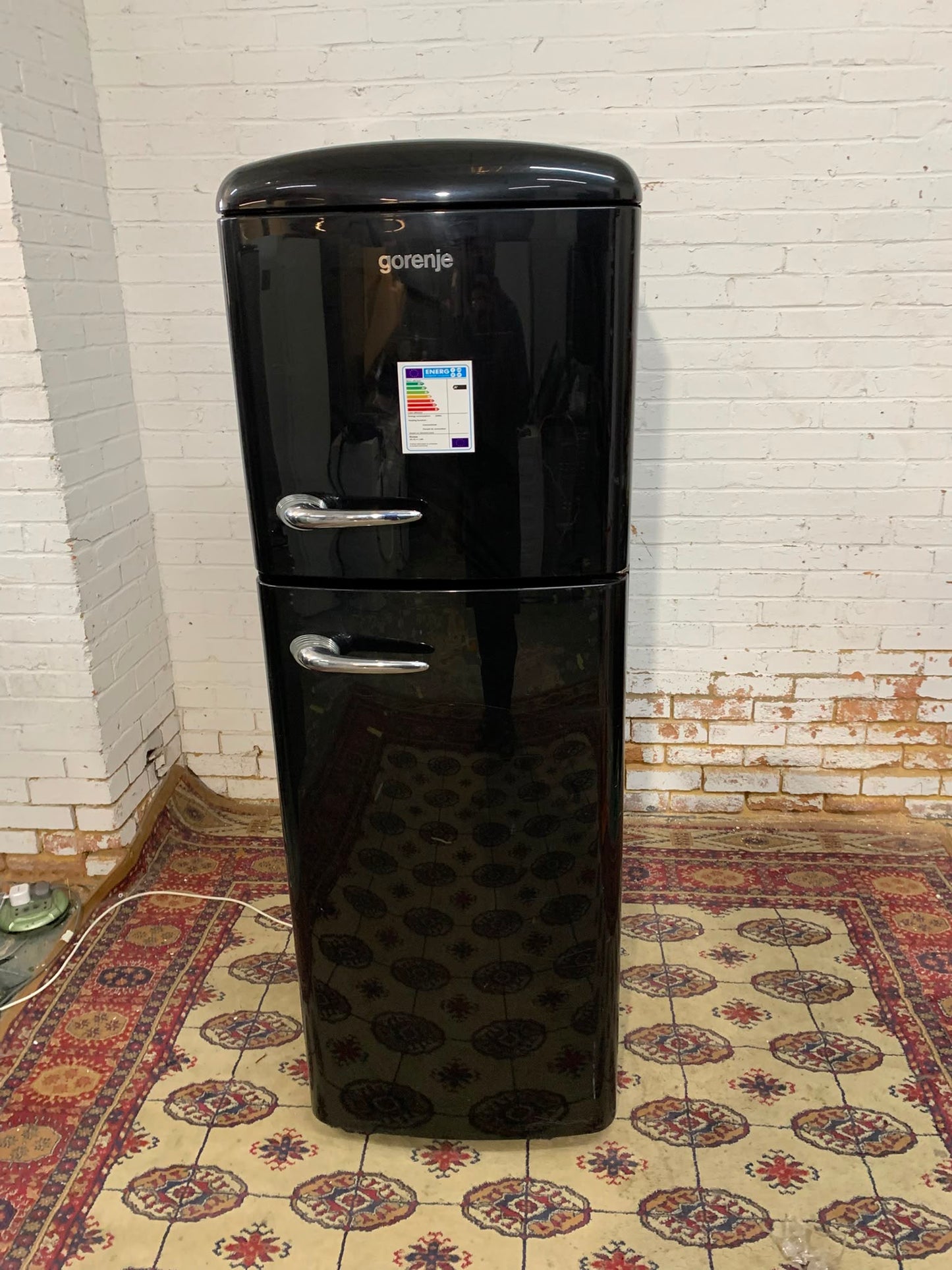 Gorenje Black RETRO Style Fridge Freezer For Sale