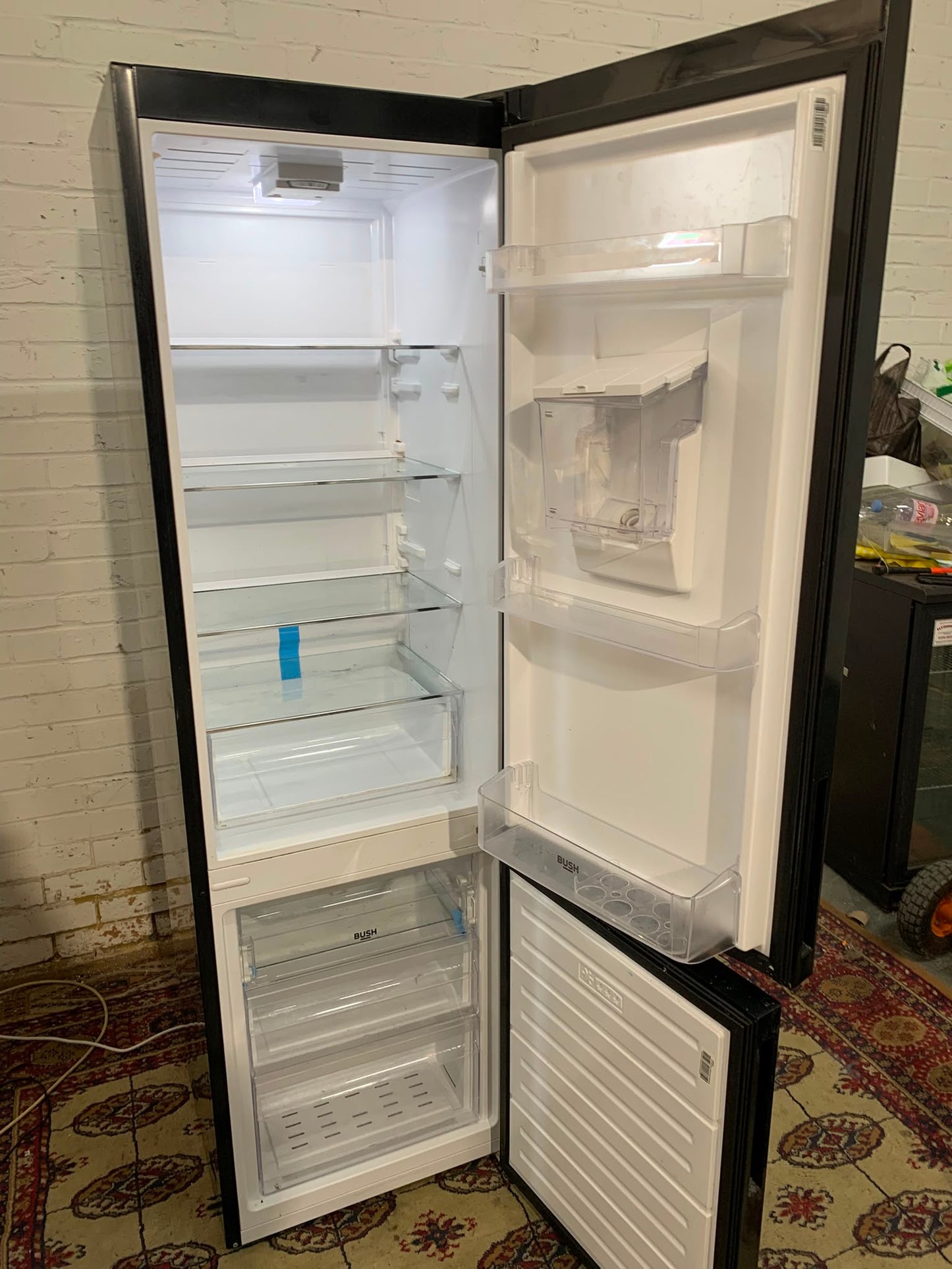 Tall 180CM Bush Black  Fridge Freezer With Water Dispenser For Sale
