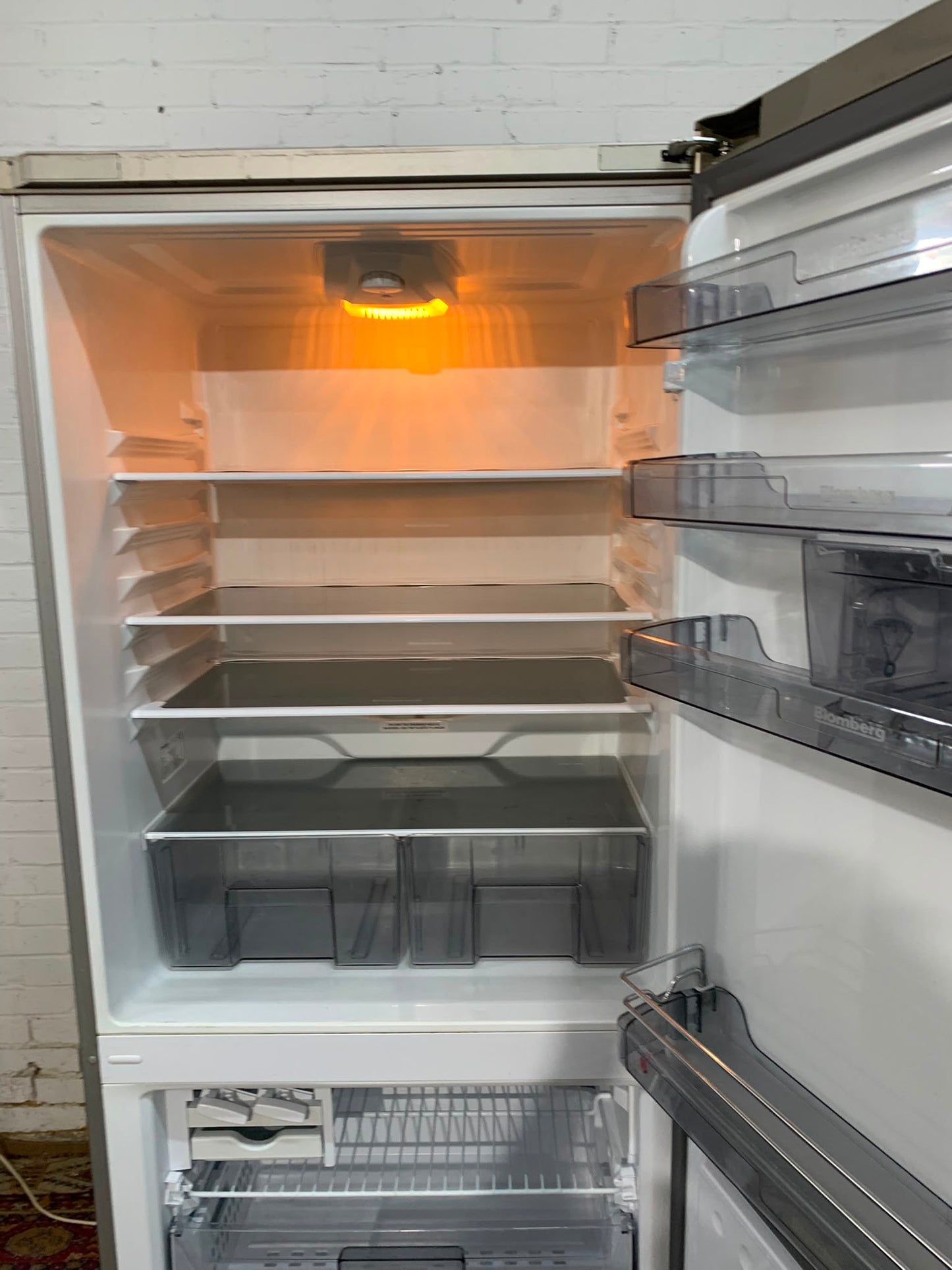 BlomBerg Stainless Steel Fridge Freezer For Sale