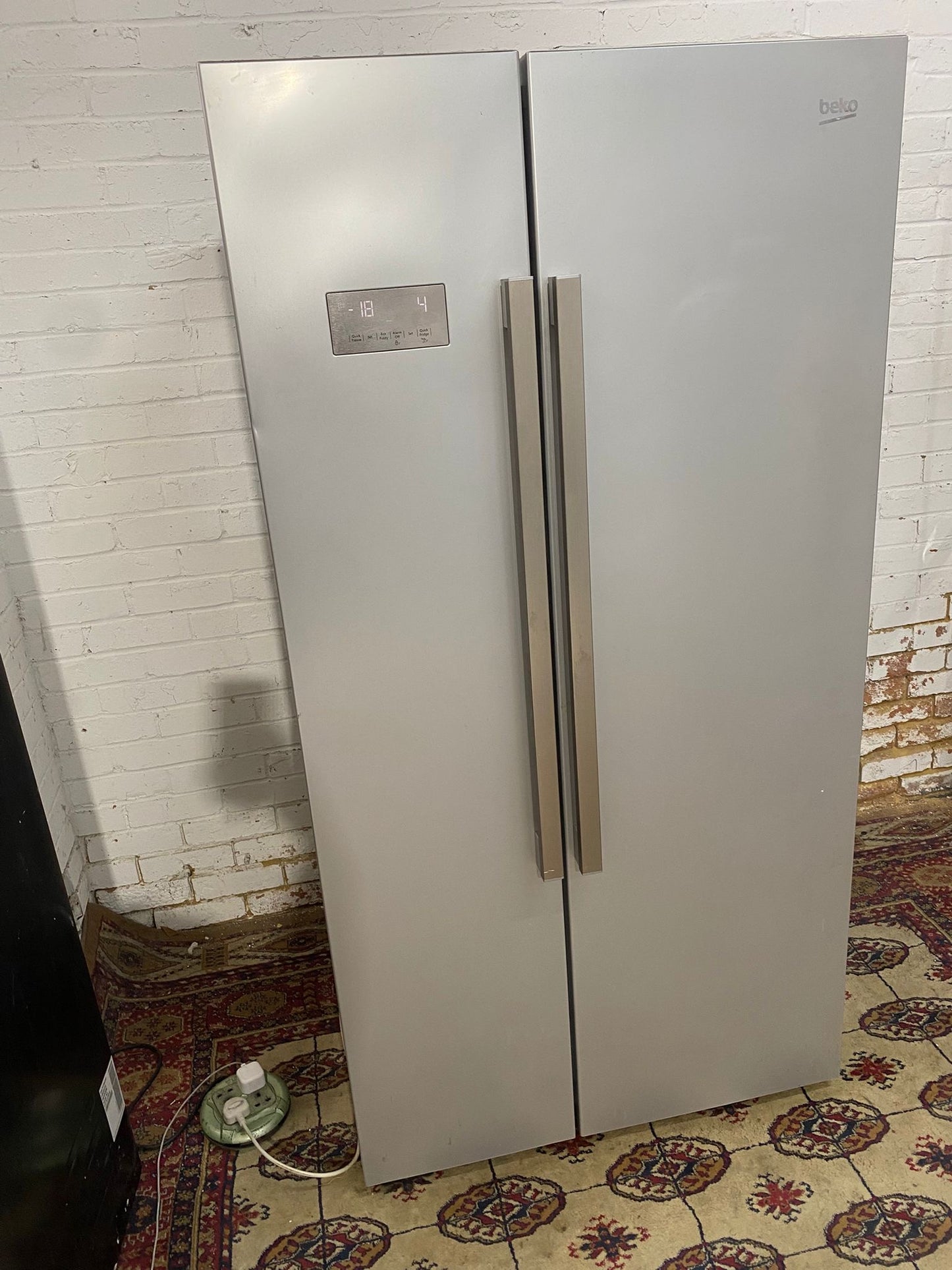 Beko Grey NonPlumb American Fridge Freezer For Sale