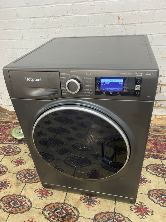 Beautiful HotPoint Mat Black 10KG Washing Machine For Sale