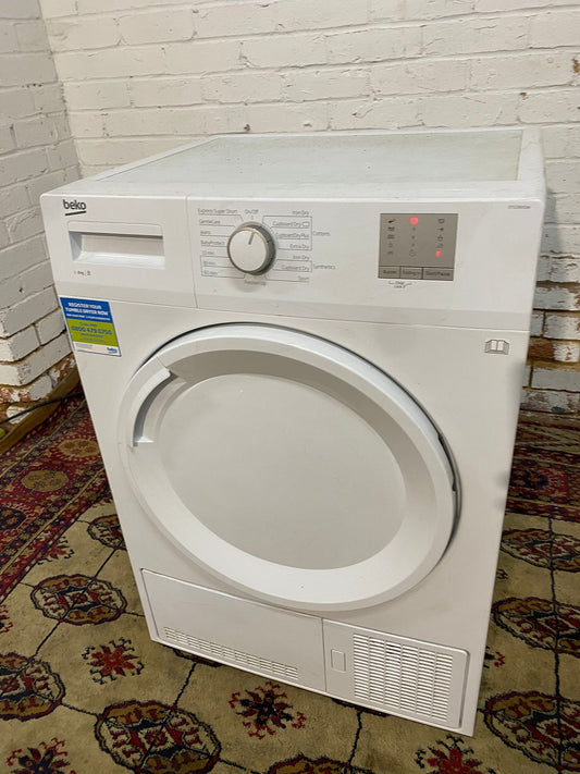 FREE DELIVERY Beautiful Beko 8KG Dryer With Light Inside For Sale