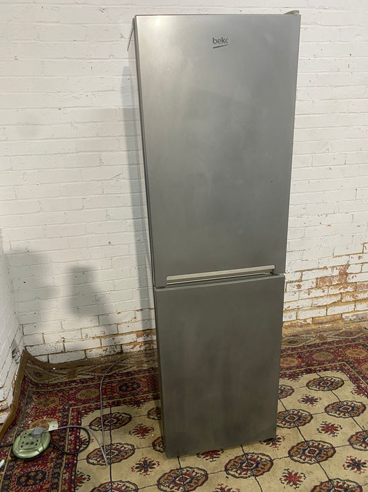 Beautiful Tall Beko Grey Fridge Freezer For Sale