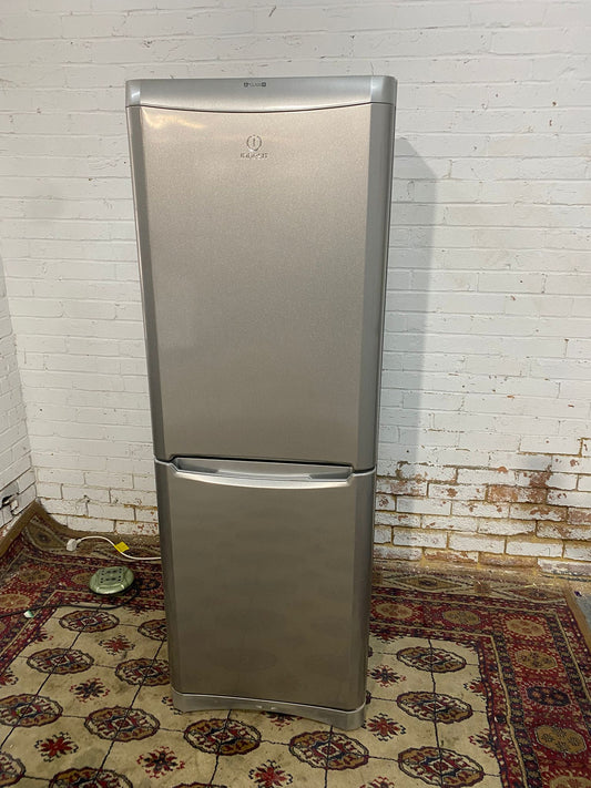 Beautiful Indesit Stainless Steel Fridge Freezer For Sale