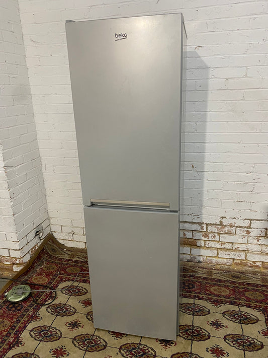 Beautiful Tall Beko Light Grey Fridge Freezer For Sale