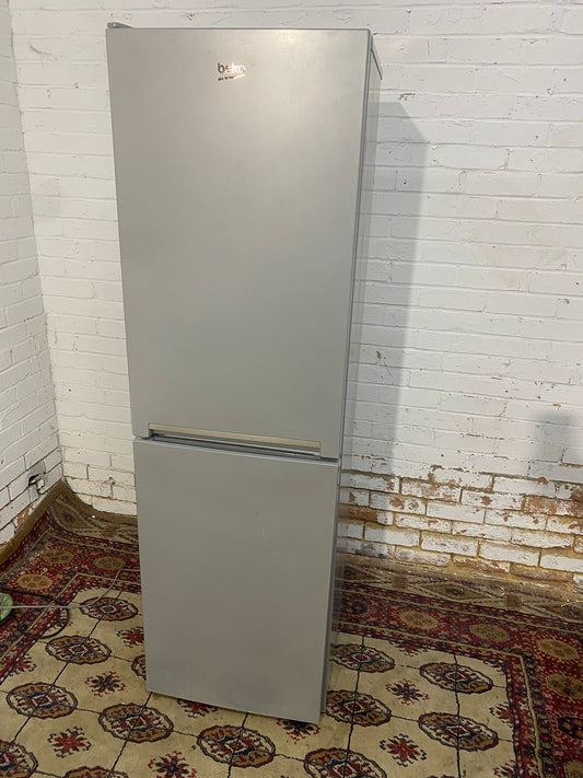 Beautiful Tall Beko Light Grey Fridge Freezer For Sale