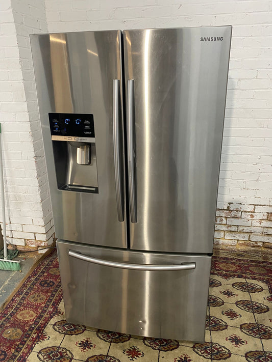Samsung 3Doors French Style Stainless Steel Plumb In Ice-maker American Fridge Freezer For Sale