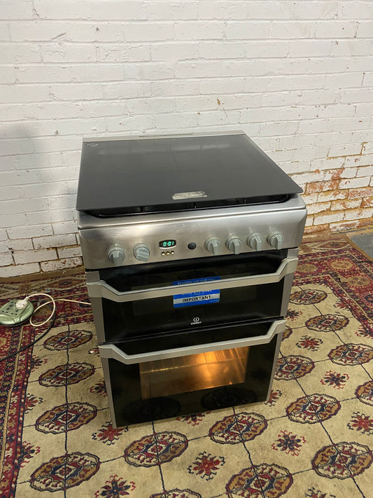 🚚FREE DELIVERY Indesit 60CM Stainless Steel Gas Cooker With Oven/Grill For Sale