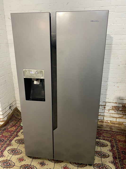 Hisense Grey American Fridge Freezer For Sale
