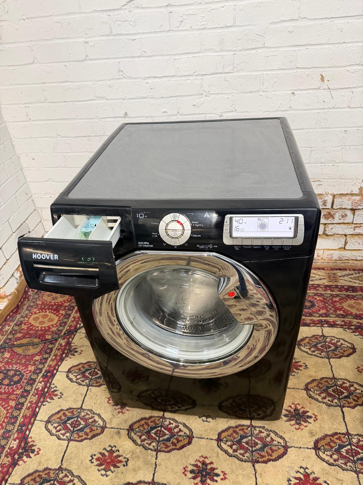 🚚FREE DELIVERY Beautiful Hoover 10KG Black Washing Machine With Touch For Sale