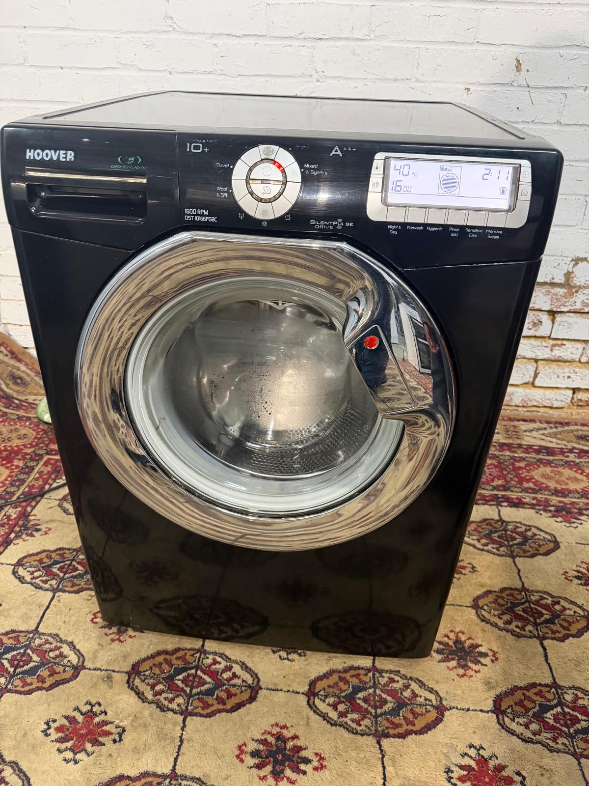 🚚FREE DELIVERY Beautiful Hoover 10KG Black Washing Machine With Touch For Sale