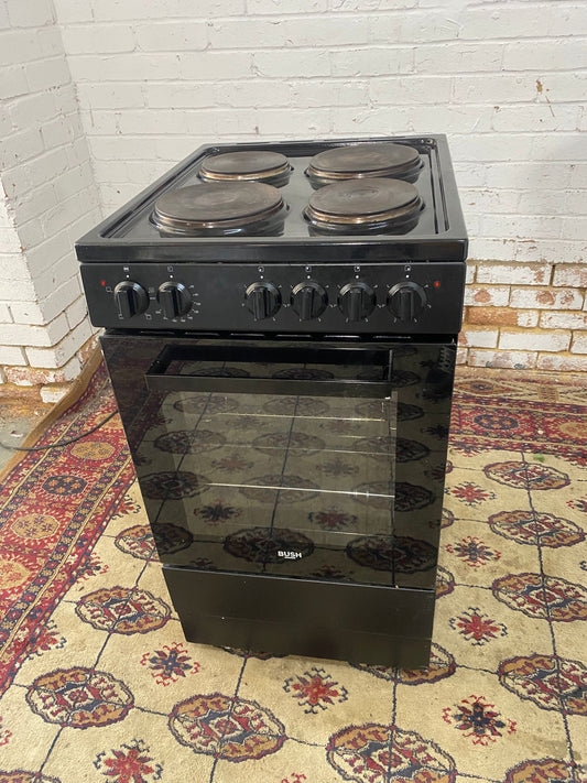Beautiful 50 CM Bush Black Electric  Cooker With Large Oven For Sale