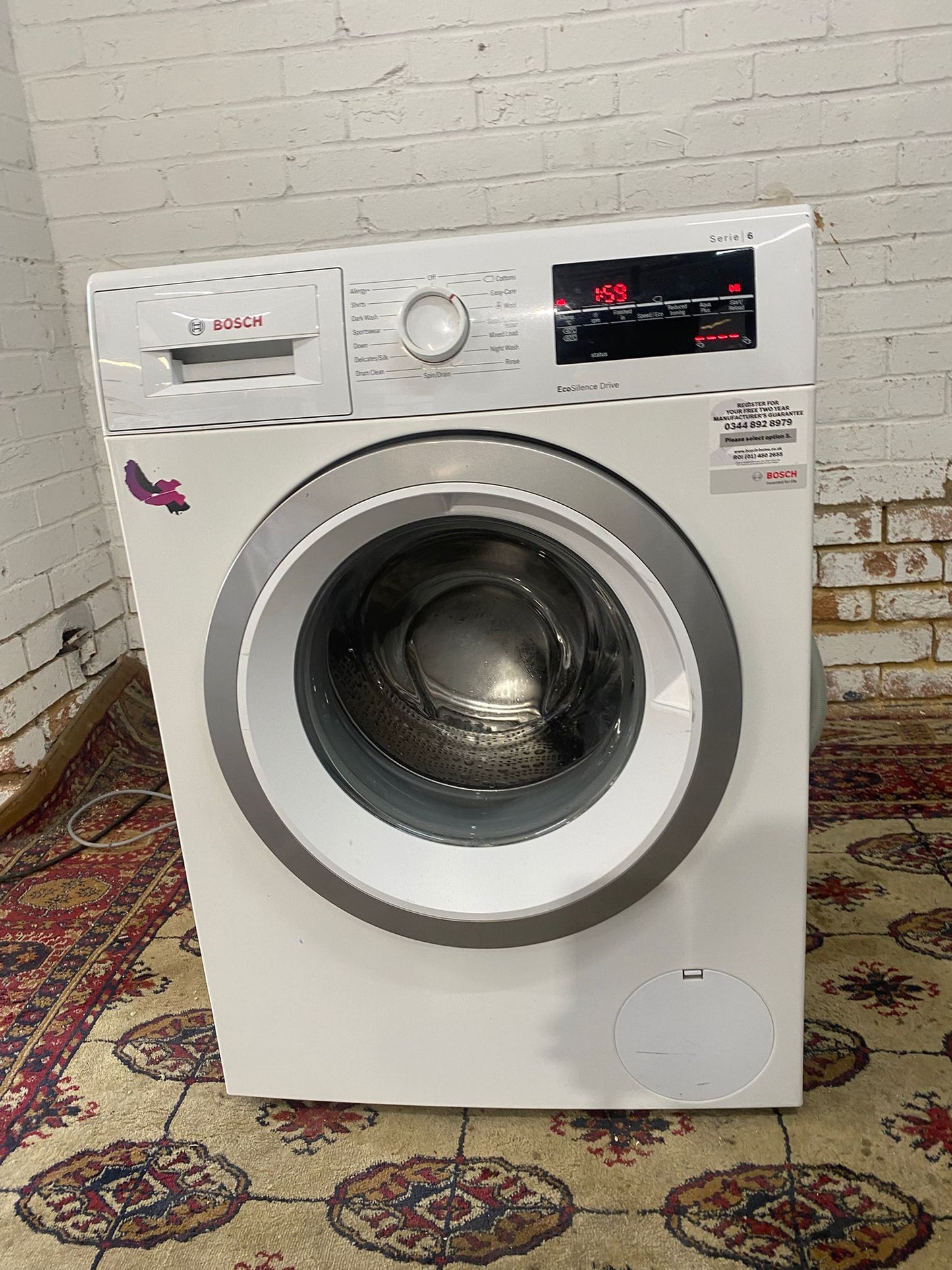 Beautiful Bosch Series 6 8KG Washing Machine For Sale