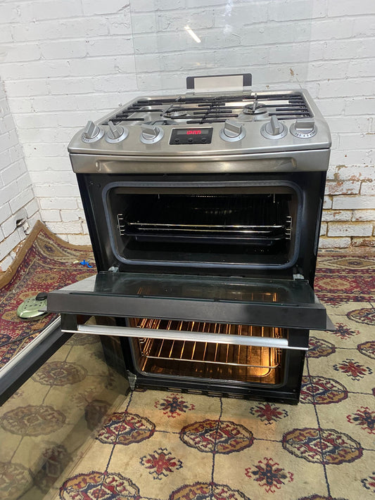 🚚FREE DELIVERY Beautiful Zanussi 60CM Stainless Steel Gas Cooker With Oven/Grill For Sale