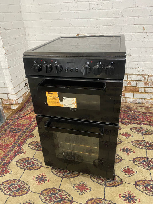 🚚Beautiful 50 CM Bush Black Electric Ceramic Cooker With Oven/Grill For Sale