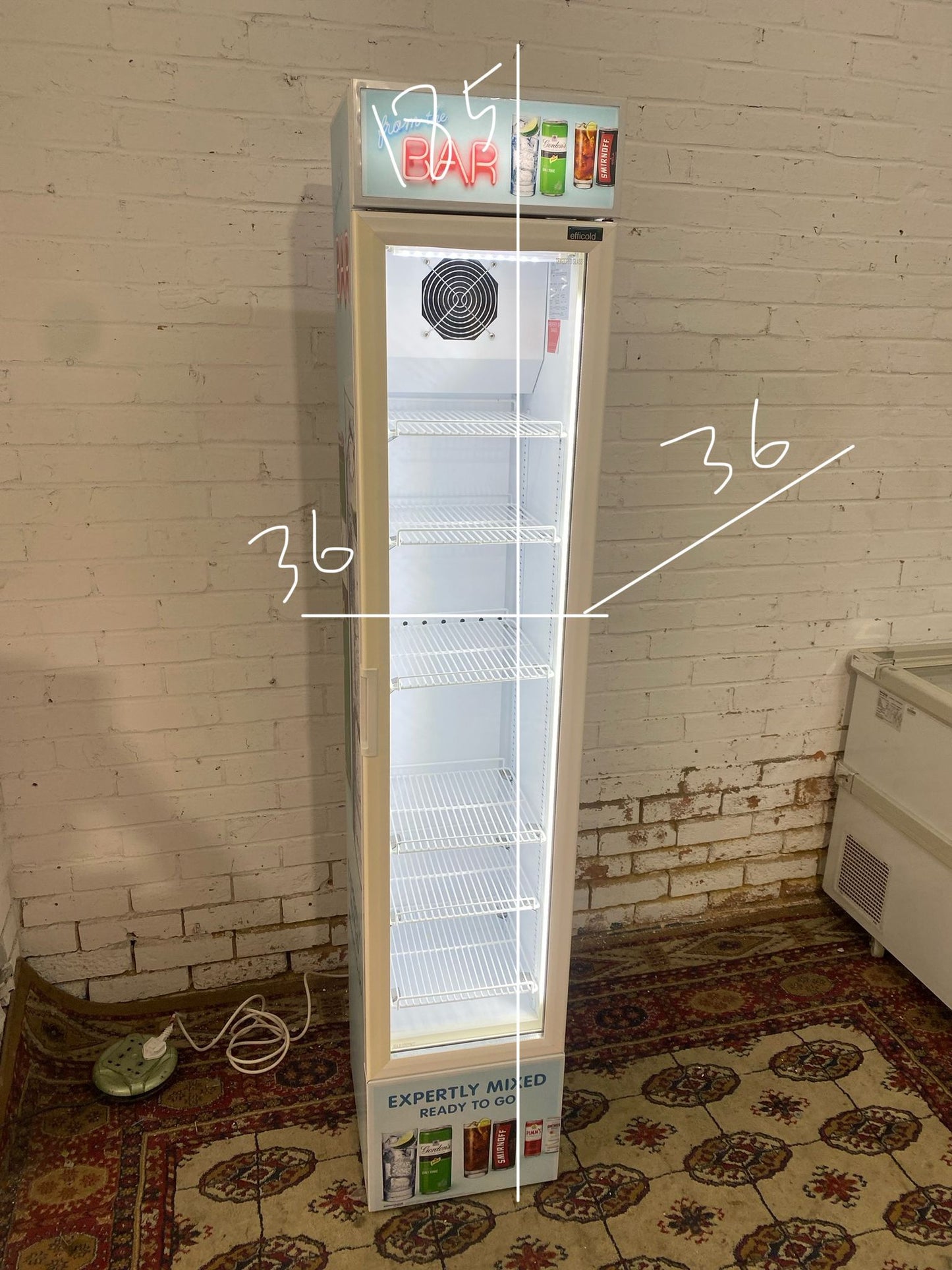 BRAND NEW Commercial Slim Display Fridge For Sale