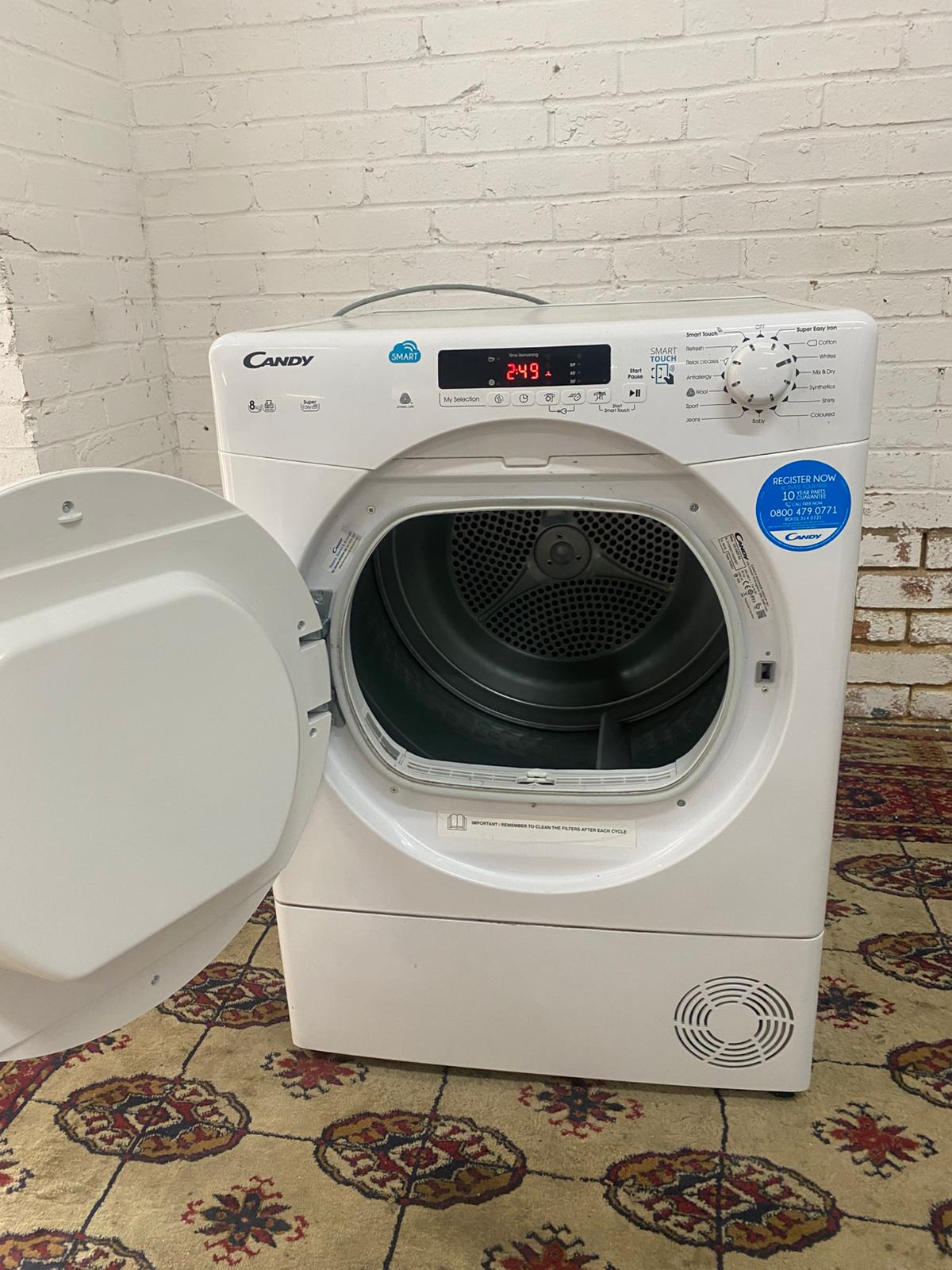 Beautiful Candy 8KG Condenser Dryer With HeatPump For Sale