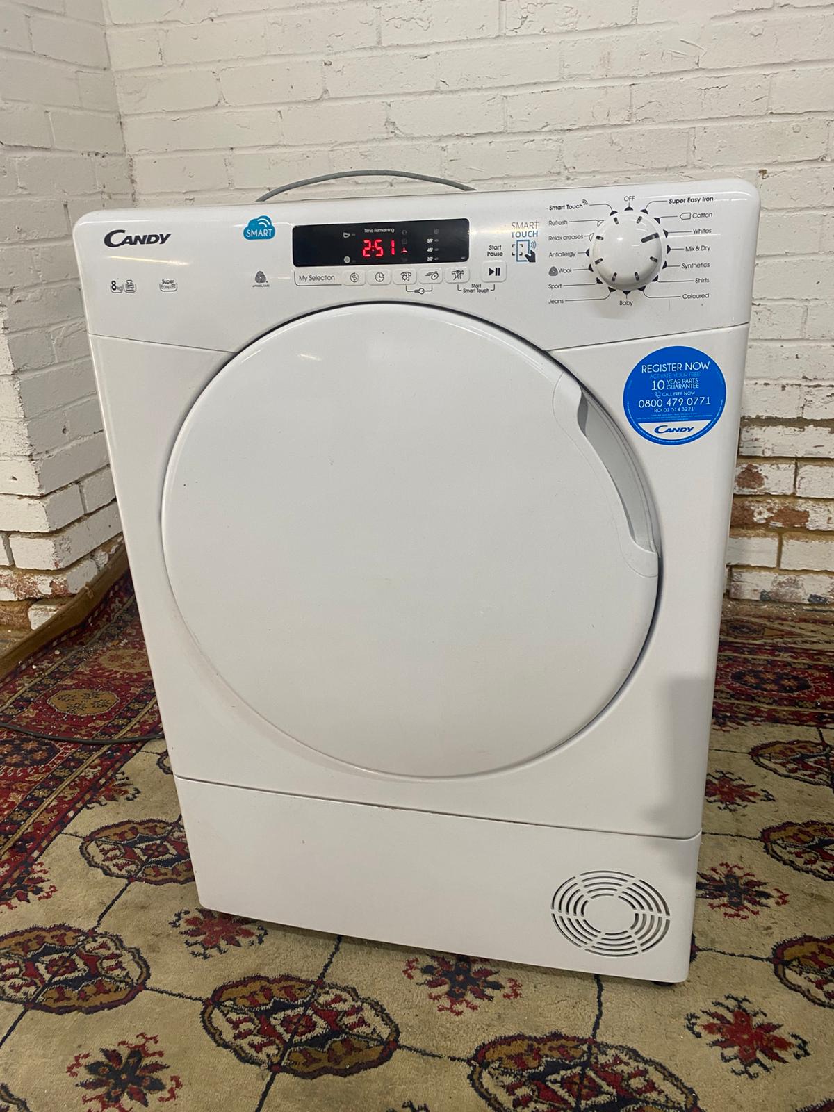 Beautiful Candy 8KG Condenser Dryer With HeatPump For Sale