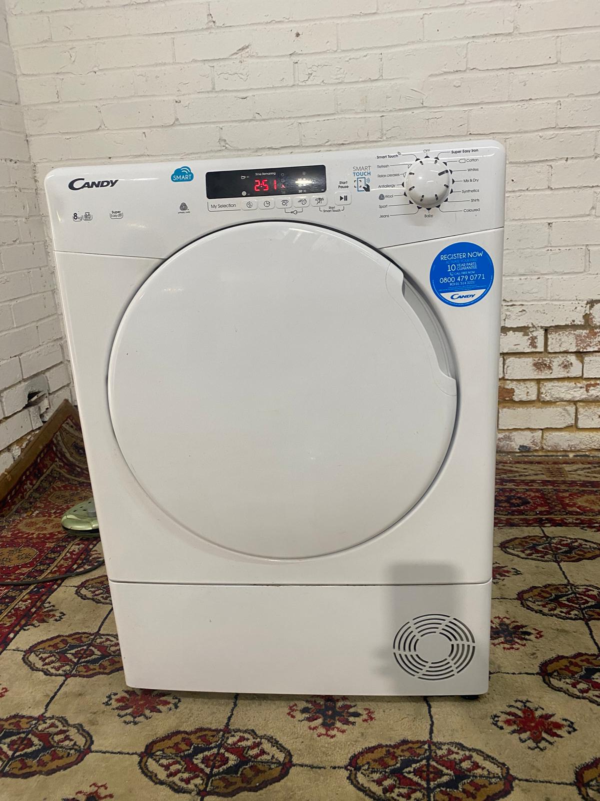 Beautiful Candy 8KG Condenser Dryer With HeatPump For Sale