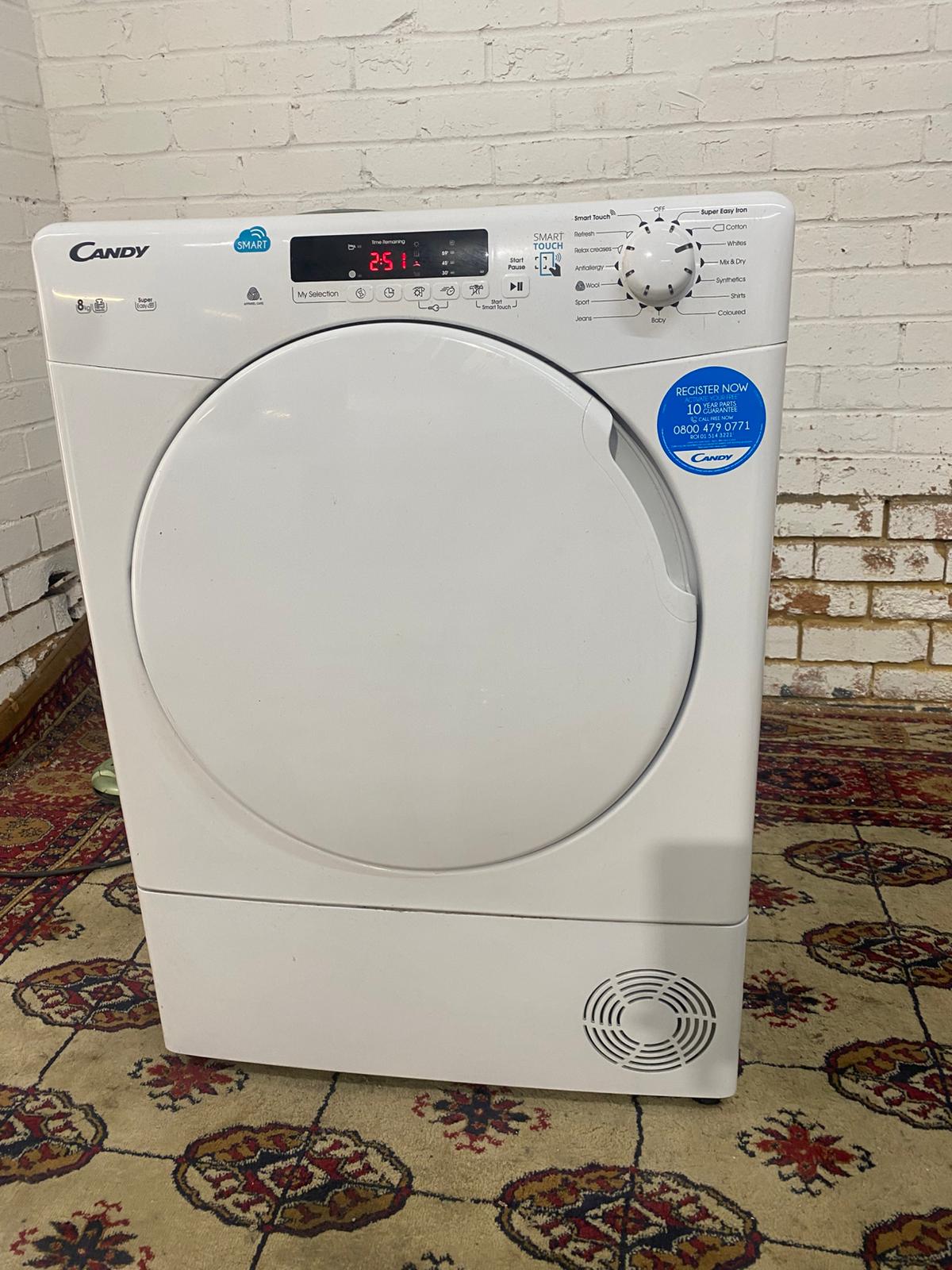 Beautiful Candy 8KG Condenser Dryer With HeatPump For Sale