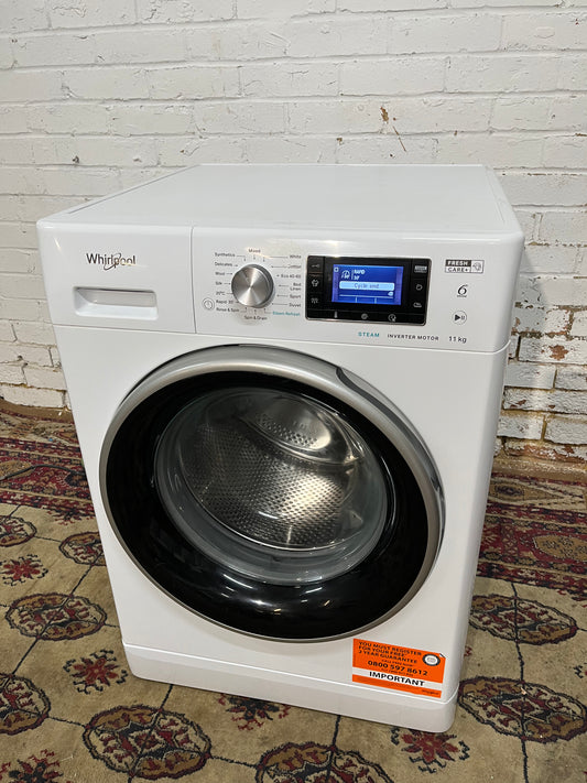 FREE DELIVERY TopBrand Whirlpool 11KG Large Drum Washing Machine For Sale