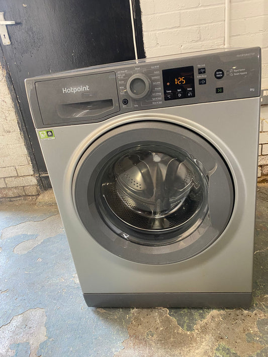FREE DELIVERY Beautiful HotPoint Grey 8KG Washing Machine