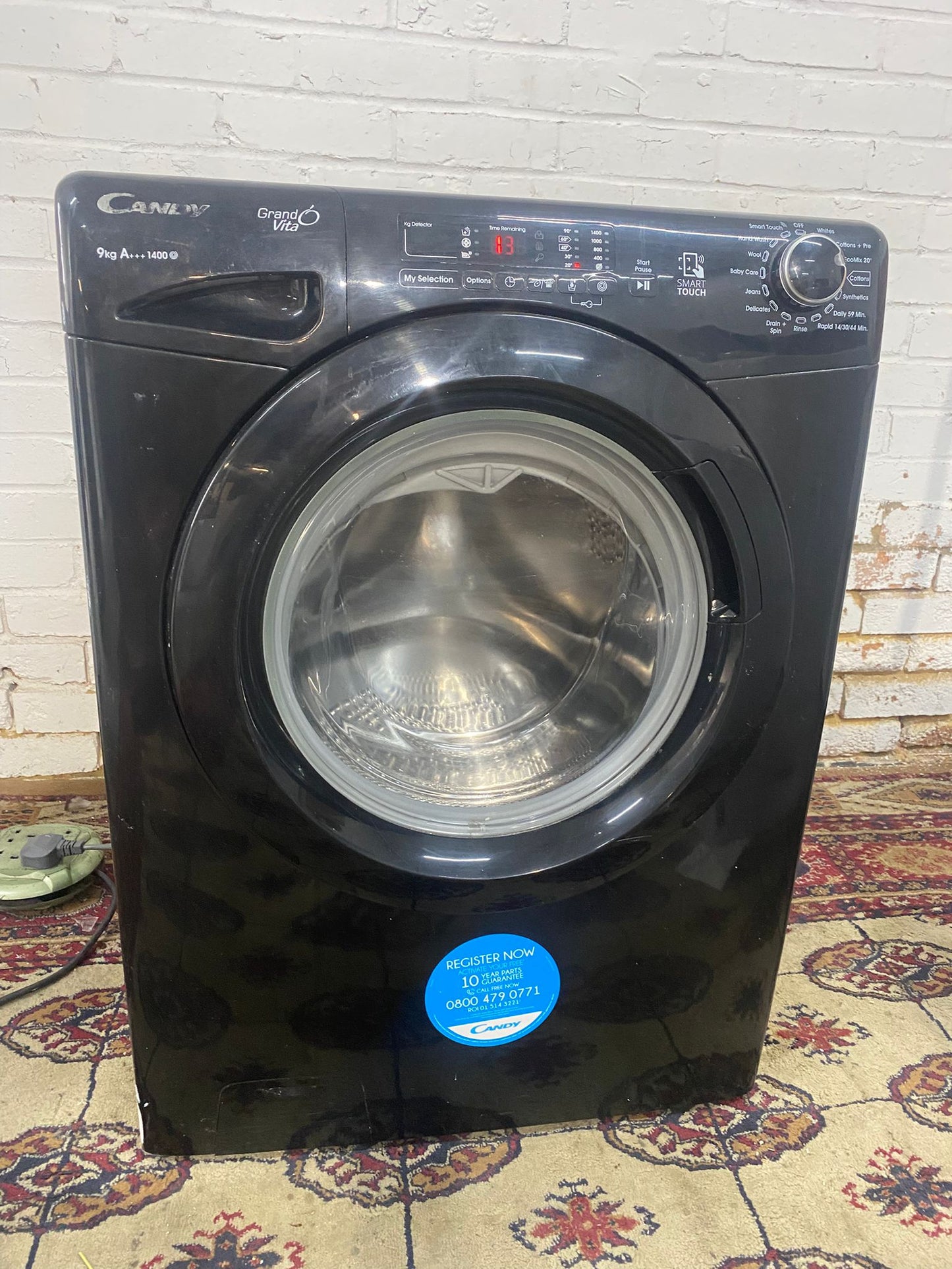 🚚Beautiful Candy 9KG Black Washing Machine  For Sale