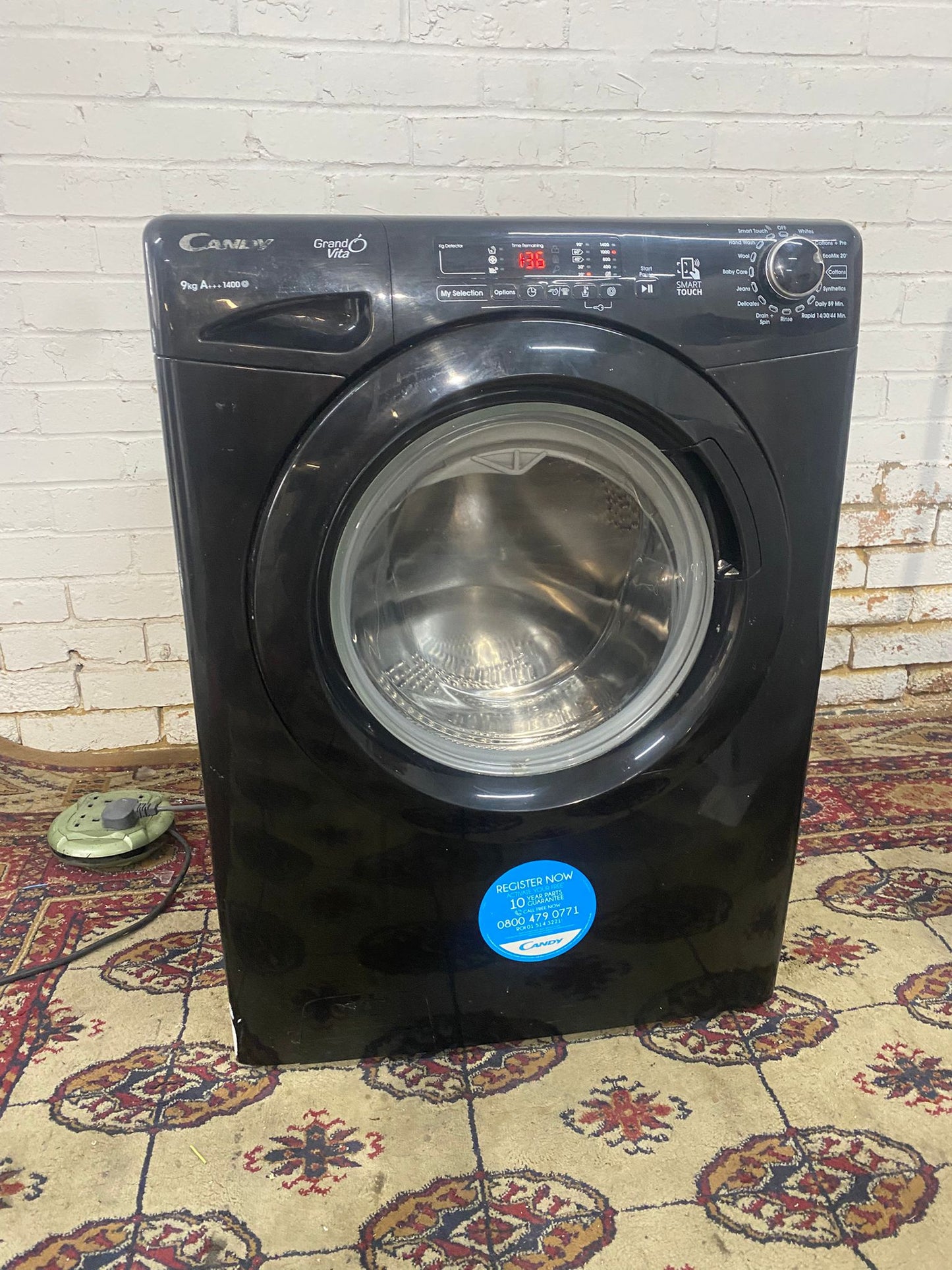 🚚Beautiful Candy 9KG Black Washing Machine  For Sale
